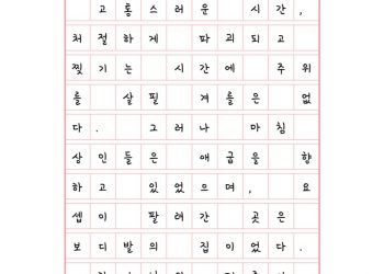 찢기고 파괴되는 시간